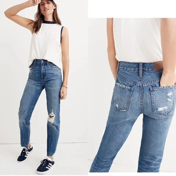 Madewell Denim - Madewell The Perfect Summer Jean: Destructed Edition Size 24
